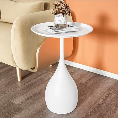 Boho Side Table End Coffee Tables, Unique Aesthetics Minimalist Accent Tables, Multifunction Round Metal Side Tables for Living Room Bedroom Sofa Balcony Couch Patio Yard Garden Indoor & Outdoor Generic