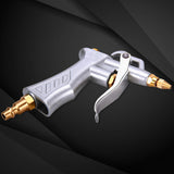 JASTIND Industrial Air Blow Gun with Brass Adjustable Air Flow Nozzle and 2 Steel Extension, Pneumatic Air Compressor Accessory Tool Dust Cleaning and Blower Gun JASTIND