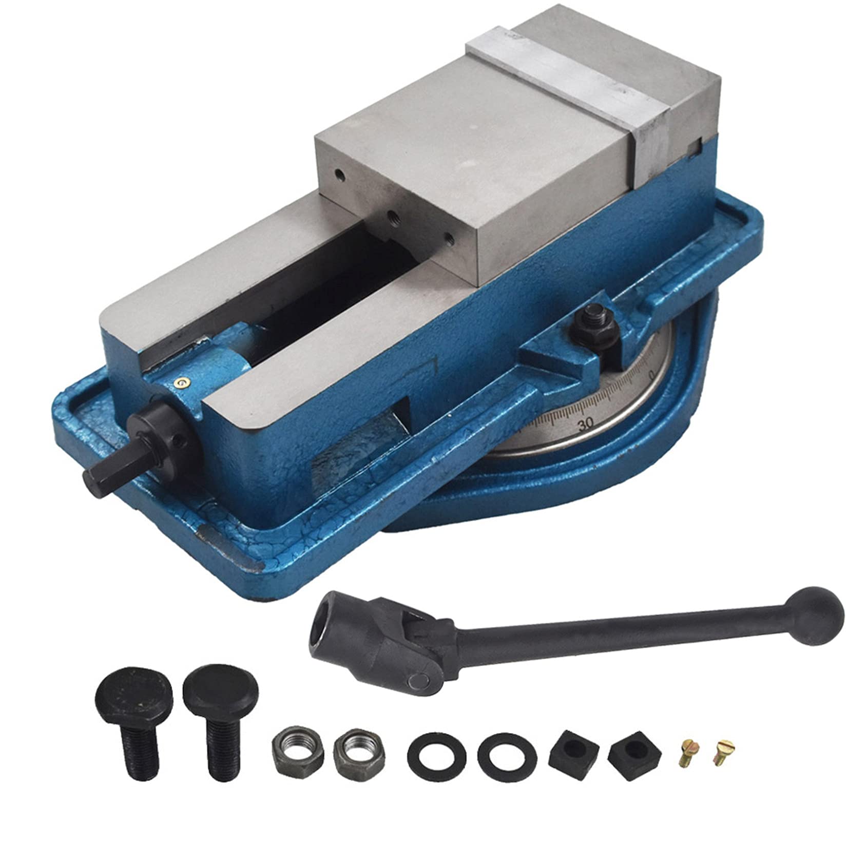Machine Vice Base findmall 4 Inch Accuracy Mill Vise 360 Swivel Base Heavy Duty Milling ...