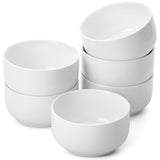 BTaT- White Cereal Bowls, Set of 6, 22 Ounces, Bowls, Cereal Bowl, White Bowls, Small Bowls, White Soup Bowls, Porcelain Bowl, Set of Bowls, White Porcelain Bowls, Deep Bowls Brew To A Tea