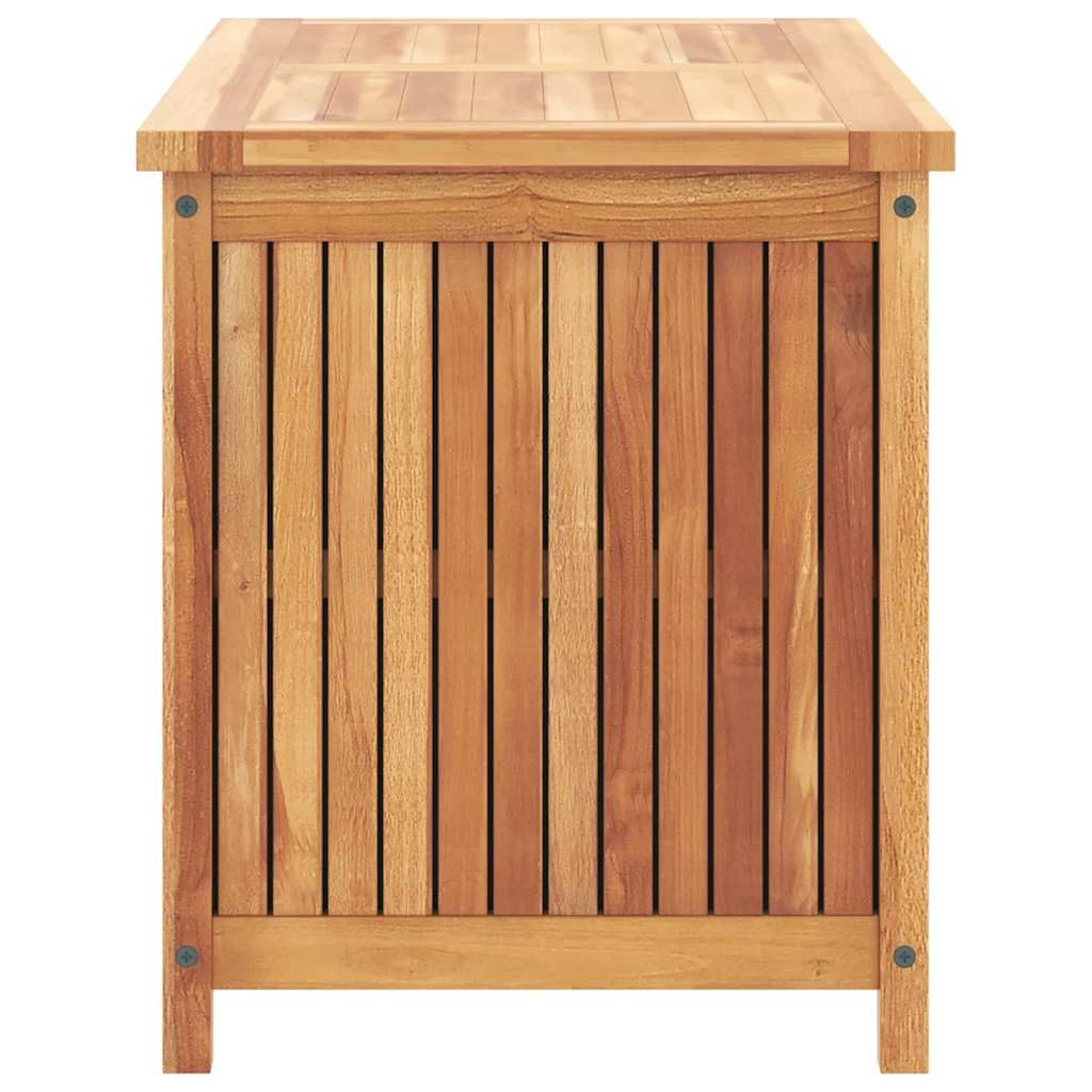 vidaXL Patio Storage Box, Deck Box with Lid, Outdoor Cabinet, Storage Chest for Outdoor Cushions Throw Pillows Garden Tools, Solid Wood Teak vidaXL