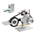 Knwigoe Electric Belt Knife Bench Grinder 1x30 Belt Sander 550w DIY Desktop Sanding Machine with Brushless Motor Vertical Bench Polish Grinding Machine for Jewelry Metal Wood Making Knwigoe