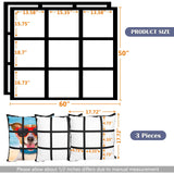 2 Pack 60 x 50 Inch Sublimation Throw Blanket for Heat Press Printed 9 Panel Blank Flannel Blanket & 3 PCS Pillow Cover SOFE DIY Custom Sublimation Photos Home Sofa Couch Bed Travel Decor See Seattle