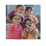 Custom Wooden Wall Clock with Photo Image Pictures, Personalized Square Wood Clock for Wall 10x10 Inch, Farmhouse Home Decorations for Bedroom Living Room Non-Ticking Wall Clock Add Family Name WoodArtSupply