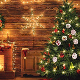 14 PCS Hand Embroidery Christmas Ornaments Kit, Christmas Embroidery Kit with DIY Material Package, 3D Novice Embroidery Needlepoint Starter Kit with Easy Patterns & Instructions (Red)
