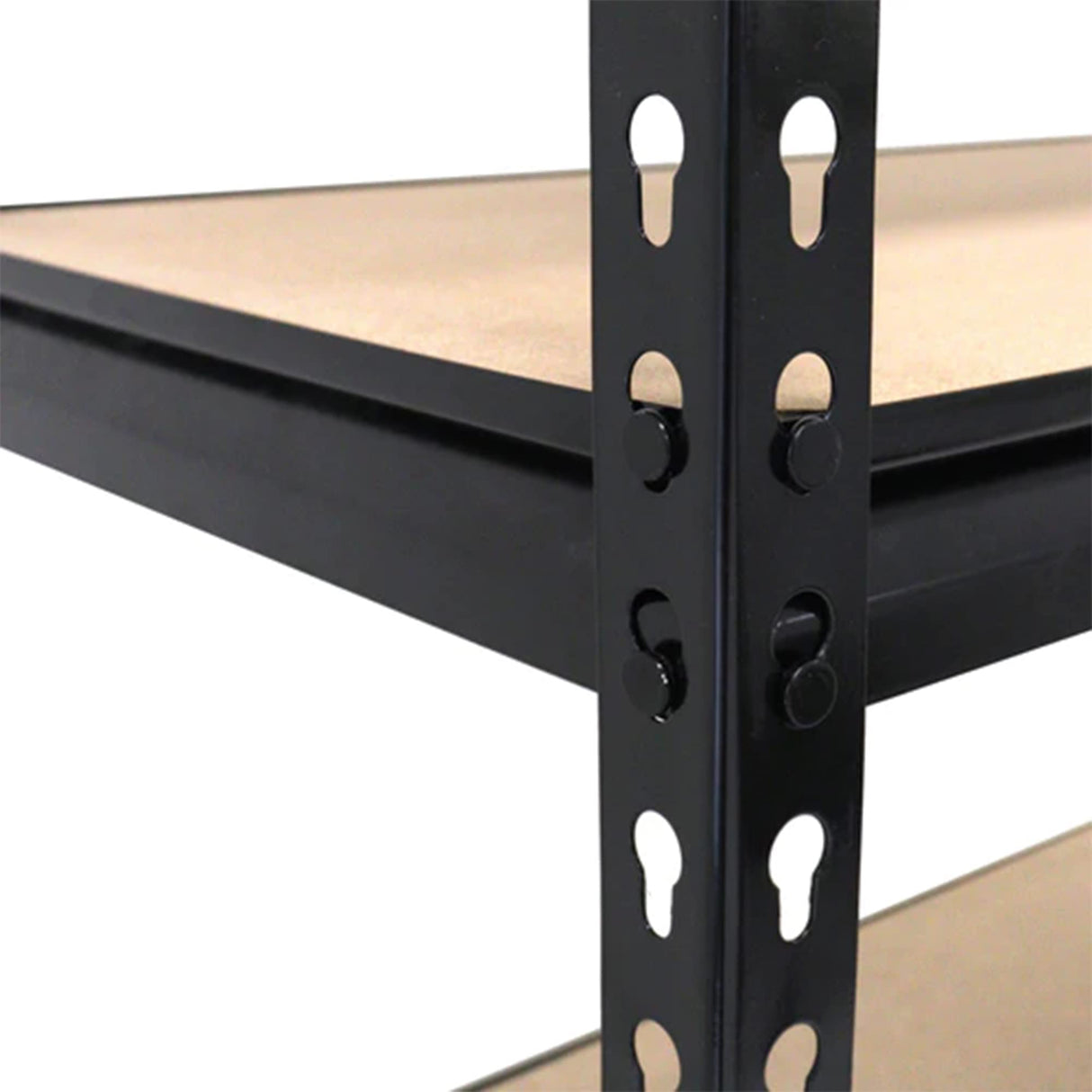 Juggernaut Storage Indoor Outdoor 72 Inch 5 Tier Steel Utility Shelving Unit with Adjustable Shelves for Warehouse, Laundry Room, and Garage, Black Juggernaut Storage