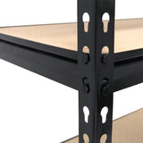 Juggernaut Storage Indoor Outdoor 72 Inch 5 Tier Steel Utility Shelving Unit with Adjustable Shelves for Warehouse, Laundry Room, and Garage, Black Juggernaut Storage