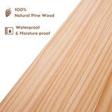 Bloddream Bathroom Organizer, 3-Tier Over The Toilet Storage Space Saver Ladder Shelf Leaning Solid Wood Storage Rack, Over-The-Toilet Storage Shelves for Bathroom, Natural Pine Wood, Adult, 67.7" Bloddream