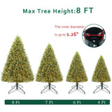 Elfjoy Christmas Tree Stand 19.7 inches Iron Metal Bracket Rubber Pad with Thumb Screw (50cm) ELFJOY