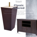 8 inch Solid Wood Furniture Legs, Btowin 4Pcs Mid-Century Modern Wooden Pyramid Replacement Feet with Threaded 5/16'' Hanger Bolts & Mounting Plate & Screws for Sofa Couch Chair Recliner Btowin