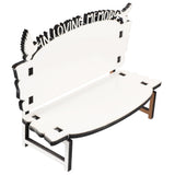 STOBOK White Embryo Chair Dining Table Bench Christmas Crafts Chair Sublimation Memorial Bench Blanks ornament Chair Decor for Tabletop Home Decor, Personalized Photo Frame Sublimation 4pcs. STOBOK