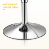 Athena Collection Round Bar Table 27.5"- 36" Height Adjustable Bistro Pub Table, Bar Height Cocktail Table with Swivel Top Metal Base, Tall Table for Home Bar Party Event, Yellow Athena Collection