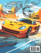 Fast Cars Coloring Book: Supercars, Hypercars, Modified and Muscle Machines plus more | A Coloring Adventure for Car Lovers, Kids, Teens & Adults | Large Print 8.5x11 Inches WoodArtSupply