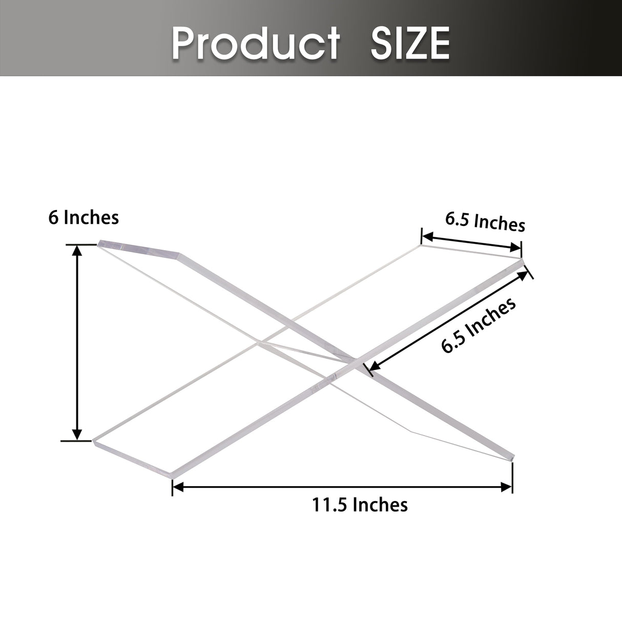 LIZ QNNALY Large Clear Acrylic Book Stand - Perfect for Displaying Open Books on Your Coffee Table - Ideal for Bibles, Cook Books, Guest Books, Magazines, Each with a Lucite Paperweight (Clear) LIZ QNNALY