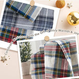 Comfort Spaces Cotton Flannel Sheets Twin Size, Ultra Soft Flannel Sheet Set with 12" Elastic Pocket , Plain Print Warm Flannel Bedding, Scottish Plaid Red 3 Piece Comfort Spaces