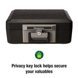 SentrySafe Fireproof Safe Box with Key Lock, Chest Safe with Carrying Handle to Secure Money, Jewelry, Documents, 0.25 Cubic Feet, 6.3 x 15.3 x 12.1 Inches, 1160 SentrySafe