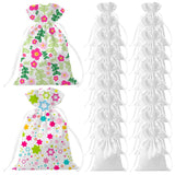 ZUYYON 24 Pcs Sublimation Blank Small Drawstring Bags 4x6 Inch Satin White Gift Bags Reusable Heat Press Goodies Pouch Sachet for Wedding Party Favors ZUYYON