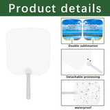 GEKIXUTP 15 Pcs Church Fans Handheld Set,Sublimation Fans Blank Double-Sided Sublimation Paddle Fan Blanks ，DIY Hand Fans for Church Parties and Wedding Fans for Guests GEKIXUTP