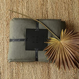 XZ XIFA Olive Green 100% Linen Queen Size Bedding Set, Cooling Duvet Cover with Natural Washed French Flax，Soft,Breathable,Textured,Fluffy Duvet Cover (1 Duvet Cover,2 Pillow Shams) XZ XIFA