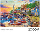 Buffalo Games - American Harbor Town - 2000 Piece Jigsaw Puzzle for Adults Challenging Puzzle Perfect for Game Nights - 2000 Piece Finished Size is 38.50 x 26.50 Buffalo Games