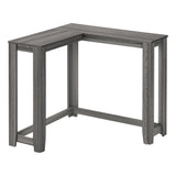 Monarch Specialties 3658 Accent Table, Console, Entryway, Narrow, Corner, Living Room, Bedroom, Laminate, Grey, Contemporary, Modern Table-36, 35.5" L x 35.5" W x 32" H Monarch Specialties