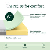 ZINUS 6 Inch Ultima Memory Foam Mattress [New Version], Full, Fiberglass Free, Medium Firm Feel, Breathable Airflow Memory Foam, Certified Safe Foams & Fabric, Mattress in A Box Zinus