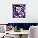 Anuver Tiger Diamond Painting Kits for Adults, 5D DIY Diamond Art Kits for Beginners, Full Drill Diamond Painting Kits for Home Wall Decor, 12x12 Inch Anuver