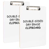 Macroclo Dry Erase Clipboard 2 Pack, Hardboard Clip Board 8.5x11 for Classroom, Students, Kid, A4 Clipboards Size 9" x 12.5",Double-Sided White Board, with Low Profile Clip, Office & School Supply. Macroclo