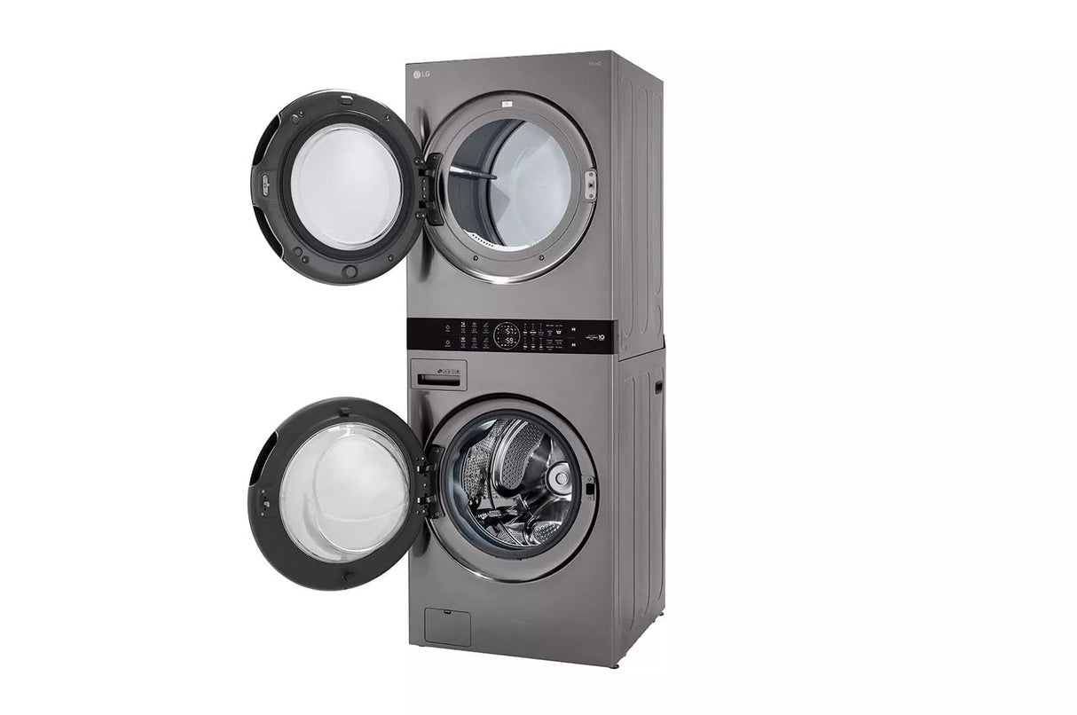 Single Unit Front Load LG WashTower™ with Center Control™ 4.5 cu. ft. Washer and 7.4 cu. ft. Electric Dryer LG