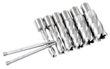 Accusize Industrial Tools Hss Annular Cutter Set, 2'' Cutting Depth, 7/16'' to 1-1/16'' Slugger Cutter, 8 Pcs/Set, HSS2-0000 Accusize Industrial Tools