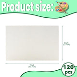 Fyess 120Pcs 100% Rag Cotton White Watercolor Paper Cold Press Paper Bulk Watercolor Drawing Student Artist for Kids,5 x 7 inch Fyess