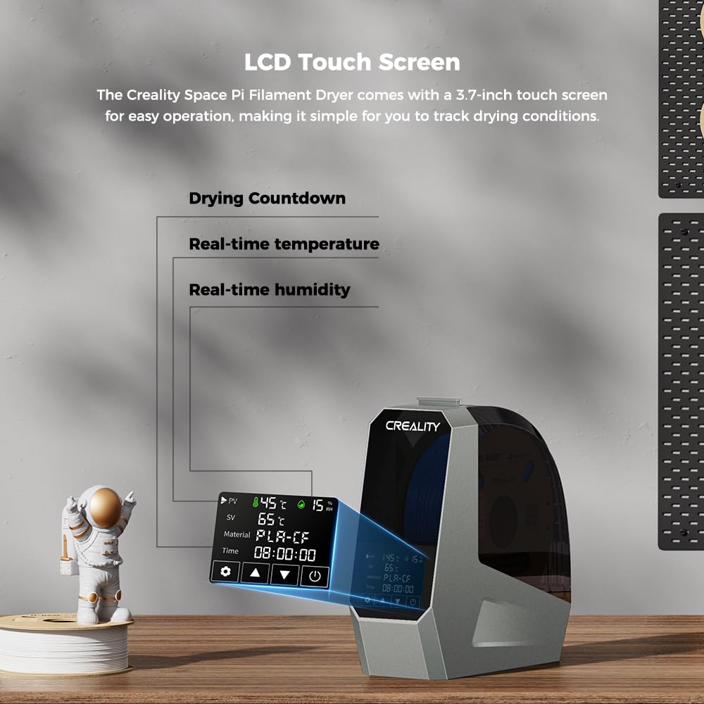 Creality Official Space PI Filament Dryer，3D Printer Filament Dryer Box with 360° 110W PTC Hot-Air Heating, Upgraded Filament Dehydrator Storage Box Support Nylon ABS PETG PLA TPU 1.75/2.85mm Skouphy