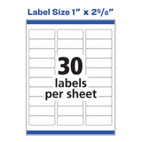 Avery Easy Peel Printable Address Labels with Sure Feed, 1" x 2-5/8", White, 750 Blank Mailing Labels (08160) AVERY