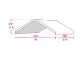 ShelterLogic MaxAP Canopy Replacement Cover, White, 10 x 20 ft. ShelterLogic