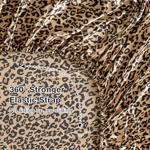 HENGWEI Satin Sheet Set Queen Size, 4 Pieces Silky Bed Sheets with Deep Pocket, Luxury Soft Bedding Set Breathable and Cooling for Hair and Skin, 1 Flat Sheet, 1 Fitted Sheet, 2 Pillow Case HENGWEITEXT