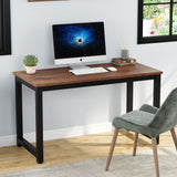 Tribesigns Modern Simple Computer Desk, 47 inch Vintage Office Desk Computer Table, Study Writing Study Desk Workstation for Home Office, Rustic Brown Tribesigns