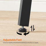 HOOBRO Rustic Brown 2-Tier High Top Pub Table with Storage and Easy Assembly HOOBRO