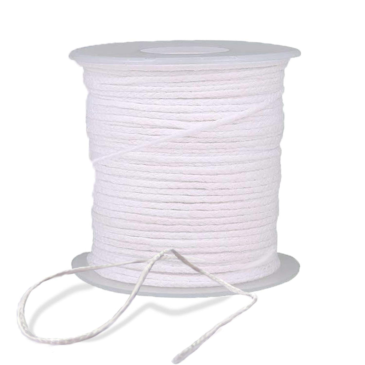BEADNOVA Braided Candle Wick Spool 200 ft Cotton Roll Core Braided Wick for Candle Making and DIY (61m/67yard/200 Foot) BEADNOVA