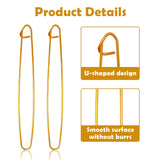 OWMOSYX 12 Pcs Knitting Stitch Holders Aluminum, Colorful Yarn Stitch Holder for Practical Knitting Crochet Tools for Sweaters Socks Yarn Sewing DIY Blankets OWMOSYX