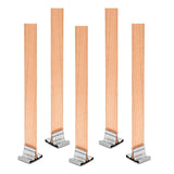 Jiozermi 100 Pcs Wooden Candle Wicks, 15mm x 150mm Smokeless Wood Wicks Crackling Wood Wicks Wooden Core Wax Wicks Candle Making Wicks with Metal Base for DIY Candle Making Jiozermi