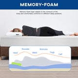 FDW 10 inch King Mattress Size/Gel Memory Foam Mattress/Medium Firm Mattresses for Cool Sleep Relieving Pressure Relief CertiPUR-US Certified Mattress in a Box FDW