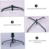 Anneome Christmas Tree Base Rotating Tripod Adjustable Stand Greenery Decor Metal Christmas Tree Stand Christmas Tree Stand for Artificial Trees Christmas Tree Rotating Base Green Fold 30cm Anneome