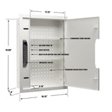 MAXSAFES Wall Gun Safe with Super Finger Vein Recognition Lock Electronic Hidden Safe with Removable Pegboard & Shelfs, Wall Safes Between the Studs for Handguns, Valuables, Home or Business MAXSafes