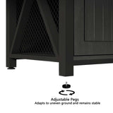 GERDIOEB 55-75 Gallon Aquarium Stand with Power Outlets - Heavy Duty Metal Fish Tank Stand with Cabinet for Fish Tank Accessories Storage, Reptile Terrarium, 860 lbs Capacity, Black GERDIOEB