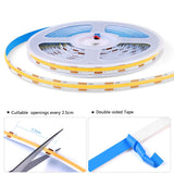 AIMENGTE Cabinet Light 12V COB LED Strip Lights, 6-in-1 Penetrable Touch Dimming, Suitable for Wine Cabinets, Shoe Racks, Display Cabinets, Wardrobes, Kitchen Cabinets, and Showcase Lighting AIMENGTE