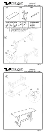 Cappuccino Brown Retro Etched Wooden Garden Patio Bench by The Urban Port The Urban Port