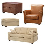 AORYVIC Sofa Legs Square Bed Feet 2 inch Wood Replacement Leg for Furniture Set of 4, Dark Brown AORYVIC