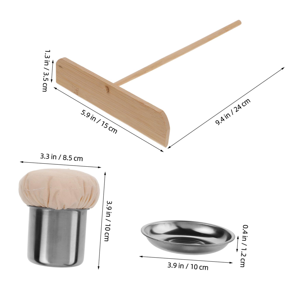 MERRYHAPY 1 Set Pancake Fruit Tool Dough Spreader Oil Brush for Cooking Dough Baking Scraper Crepe Spreader Stick Bbq Oil Mop Pancake Grease Brush Bbq Oil Brush Crepe Spreader Tool Cloth MERRYHAPY