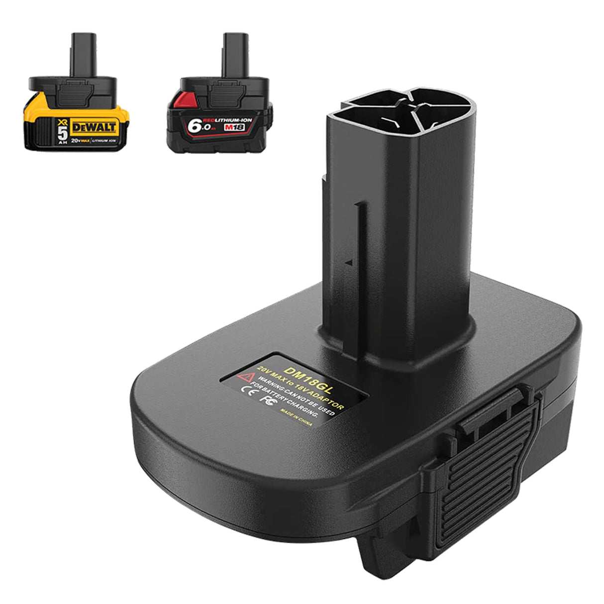 DM18GL Battery Adapter, Compatible for Dewalt 18v-20v & for Milwaukee Milwaukee M18 18v Batteries, Convert to Craftsman19.2 Volt Battery, Use for Craftsman 19.2V Nickel Power Tools Echoyee