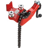 VEVOR Screw Bench Chain Vise | 1/8"-5" Pipe Capacity | Heavy Duty Pipe Chain Vise with Crank Handle | Neoprene-Coated Jaw | Durable Cast Iron Material | Ideal for Various Pipes VEVOR